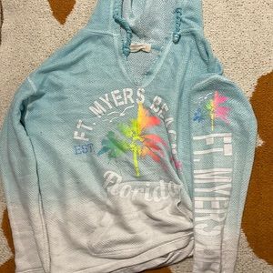 V neck hoodie size s